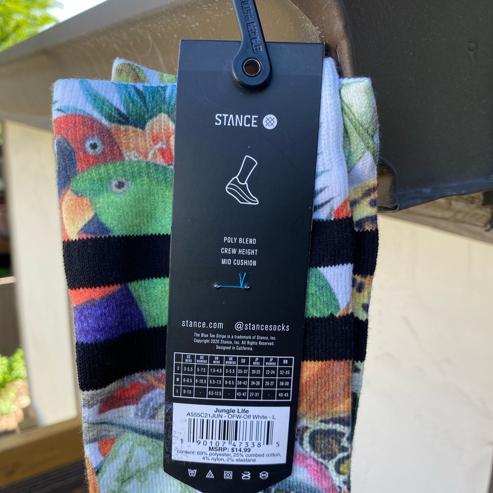 NWT, stance, jungle theme, poly blend